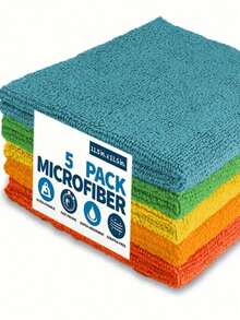 Paño de limpieza de microfibra de alto rendimiento súper absorbente de aproximadamente 30x30 cm (12x12 pulgadas), adecuado para suciedad y líquidos de cocina, paño de microfibra con brillo sin rayas