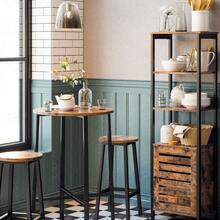 Barstools - Rustic Brown + Black - View 6
