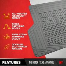 Premium FlexTough All - Cargo Liner U2013 Traction Grips Design, Heavy Duty Trimmable Trunk Liner Car Truck SUV, Black OF - 985 - BK - Gray - View 2