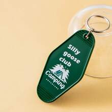 1件复古汽车酒店钥匙扣趣味亚克力钥匙牌钥匙圈饰品，男女皆宜，朋友学校字母汽车配件可爱哥特Y2K万圣节配件教师节圣诞节礼物创意包包配件挂绳带证件夹汽车配件包饰汽车配件姐妹 - 彩色 - 查看 12