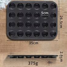 1 Set - 6/12/24 Cup Non-Stick Muffin And Cupcake Baking Pans - Durable Carbon Steel, Easy Release, Suitable For Baking Trays, Also For Brownies. Essential For Kitchen Oven Safety.