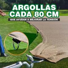 Hanlob Malla Sombra Raschel 90%, Sombra para jardín, cocheras, Lonas Sombras Reforzada (Beige, 5mx2m) - Beis - Ver 7