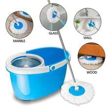 5 PCS Microfiber Replacement Mop Head Spin Mop Head Replacement 5-Pack, Microfiber Refill Heads Universal For 360 Spin Magic Mopping, Round Shape Standard Size White - 白色 - 查看 6