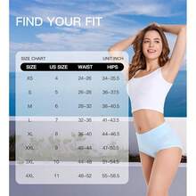 HAVVIS Women's Briefs Underwear Cotton High Waist Tummy Control Panties Rose Jacquard Ladies Panty Multipack - Quần lót 02-5 gói - Nhiều màu - Xem 6