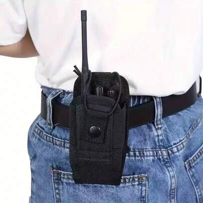 1 pieza Funda táctica para radio de exterior, Funda protectora multifuncional para radio