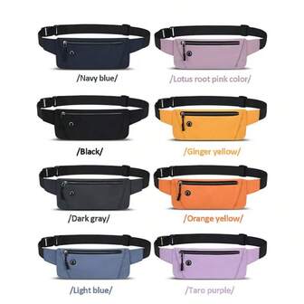 1pc Waterproof Running Waist Pack With Multi - Pocket Large Capacity Design, Sports Fanny Pack For Men And Women To Hold Mobile Phone, Keys, Wallet And More, Ideal For Running, Hiking, Travel, Workout And Various Outdoor Activities