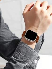 1 件男女通用运动海洋风格表带，兼容 49 毫米 46 毫米 45 毫米 44 毫米 42 毫米 41 毫米 40 毫米 38 毫米系列 10/9/8/7/6/5/4/3/2/1 Ultra SE - 焦糖色 - 查看 8
