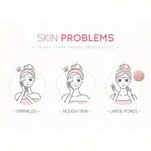 6 Pcs Skin Care Sets JAPAN SAKURA Women Beauty Gift Sets Sakura Skin Care Kit With Cleanser, Toner, Serum, Eye Cream, Lotion, Essence Cream Travel Kit For Women Teen Girls - 6件 - 查看 6