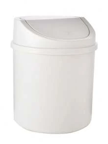 1 pieza Caja de almacenamiento mini popular con diseño de corazón estilo INS para dormitorio de niña, bote de basura de plástico con tapa, papelera de escritorio para decoración de oficina en el hogar, mesa de café, oficina, sala de estar - Multicolor - Ver 16