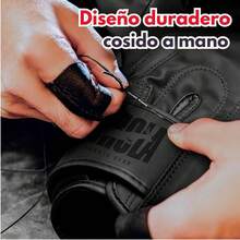 Guantes de Boxeo, Guantes de Artes Marciales Mixtas, Guantes de Boxeo Unisex, Guantes de Entrenamiento de Boxeo, Guantes de Sanda, Guantes de Sparring, Guantes de Muay Thai - Negro - Ver 6