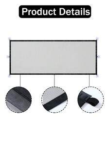 1Pc Pet Safety Gate,Durable Mesh Gate For Indoor Outdoor Use,Quick-Fold Mesh Fence For Small Dogs- Adjustable, Portable, Easy Install, Stair Barrier For Pets, Versatile, And Space,For Hallways, Doorways, And Staircases Safety, Christmas Gift,72*180cm