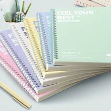 A5/B5 Spiralbuch mit dickem Einband, einfaches liniertes Tagebuch, eleganter Planer