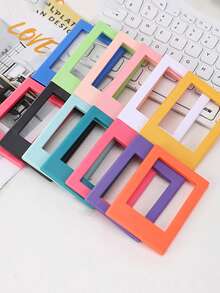 Porta-retrato com Adsorção Magnética, Exposição Instantânea de Fotos, Suporte Pequeno para Cartões, Decoração de Mesa