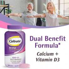 Caltrate 600 Plus D3 Plus Minerals Calcium And Vitamin D Supplement Tablets, Bone Health And Mineral Supplement For Adults - 165 Count - Flavor NameC - 查看 2