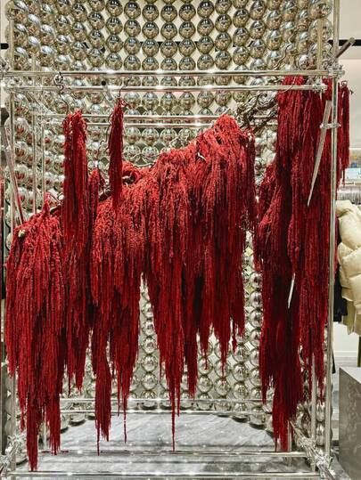 1/2/3/4/5 件装悬挂苋菜，悬挂苋菜花束，悬挂式墙饰，拱形花卉装饰，干花摆设，婚礼装饰