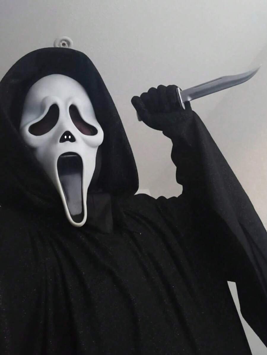 Scary Funny Screaming Face Mask Scary Headgear Adult PROM Props Latex Play Props, Holiday Dress-Up Props(Latex Material) Halloween