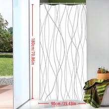 Punkray Grey And White Striped Fabric Shower Curtain For Bathroom With 12 Hooks, Curtains 72 Inches Long, Weighted Hem,Waterproof Bath Accessories Hotel Style - Machine Washable Room Decor Bathroom Accessories Back To School Bathroom Decor - trắng - Xem 5