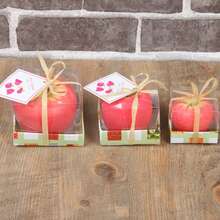 Vela en forma de manzana, divertida y creativa, velas sin aroma en forma de manzana 3D para Halloween, árbol de Navidad, cumpleaños, bodas, fiestas, centros de mesa, regalos para madres, decoraciones navideñas, decoración de invierno para el hogar, regalos de Navidad, decoración navideña