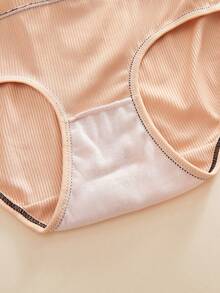 10 条装女童简约休闲舒适透气内裤，前腰带饰有可爱蝴蝶结设计，学生内衣