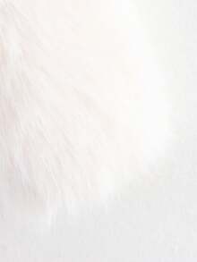 HH Women Solid Faux Fur Jackets Long Sleeves For Warmth Winter Coat Female Fashion Turn-Down Collar Loose Casual Outerwear - White - View 8