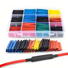 127 件热缩管绝缘收缩套管 2:1 电线电缆套管套件，阻燃防腐线束套管套件，适用于船舶、汽车、摩托车布线、DIY - 彩色 - 查看 7