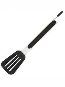 1pc Stainless Steel Food Tongs, Camping Outdoor BBQ Tongs, Baking Kitchen Tongs, Steak Tongs - Black - View 8