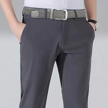 1pc Men's Solid Color Fashionable & Versatile Elastic Braided Belt For Outdoor Sports And Daily Wear Casual Summer, School Fall, Autumn, Halloween Autumn-Winter Accessories,Suitable For Teens, Youth,Men,Casual, Outdoor, Athletic, Vacation, Graduation Gifts, Birthday, Daily Wear - Black - View 7