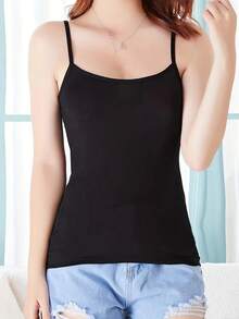 Top de Tirantes de Secado Rápido para Mujer - Camiseta Sin Mangas Casual de Verano, Mezcla de Poliéster Elástico, Lavable a Máquina