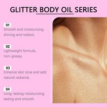 OceAura Shimmer Body Oil 90ml Body Glow Oil With Hyaluronic Acid And Argan Autumn Fall Skin Care Restful Legs Glotion For Halloween Makeup Looks Skeleton And Pumpkin Spider Party Themes - 粉色 - 查看 5