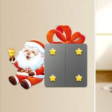 Adesivos de Interruptor com Tema de Natal - Boneco de Neve, Árvore de Natal, Papai Noel, Adesivos Decorativos de Parede de Chapéu de Papai Noel, Adesivos de Parede de Ano Novo e Natal - Adequado para Decoração de Parede, Tomada Doméstica, Decoração de Casa, Decoração de Quarto, Decorações de Natal, Decoração de Natal, Decoração de Parede