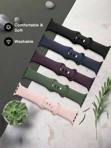 5 件运动硅胶替换表带，兼容 Apple Watch 38/40/41/42/44/45/46/49mm，兼容 Apple Watch Ultra/SE/10/9/8/7/6/5/4/3/2/1，时尚中性设计 - 彩色 - 查看 10