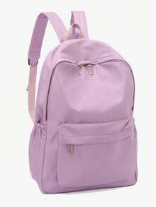 Casual Versatile Minimalist Backpack For Women - Purple - View 2