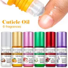 MEET ACROSS Peach Smell 7ml Cuticle Oil Nail Care Nutrition Nails Repair Hand Cuticle Manicure, Revitalizer Oil Prevent Agnail Nail Polish Nourish Skin Treatment Nail Strengthening Care Nails Art