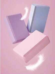 1pc Yoga Block - Latex-Free EVA Foam - Soft Non-Slip Surface Slanted Edges Yoga, Pilates, Meditation - Foam Yoga Brick Set For Stability, Balance, Deepening Stretches In Yoga Accessories