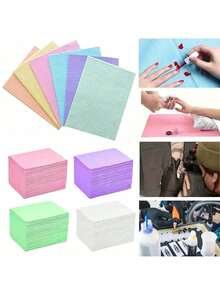 125 tấm thảm dùng một lần để làm móng, xăm hình, nối mi, thấm hút trang điểm, khăn trải bàn chống thấm nước, thảm vệ sinh, gối kê tay, thích hợp cho tiệm làm móng tại nhà - Nhiều màu - Xem 7