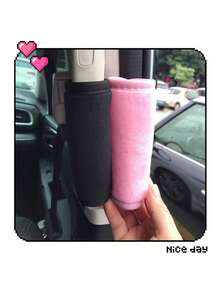 1 Luva Rosa/Preta Fofa Para Maçaneta De Porta Da General Motors, Capa Para Maçaneta De Apoio De Braço Interno, Capa Para Freio De Mão, Protetor De Maçaneta De Carro - Puxe as luvas - Ver 4