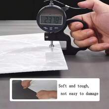 10/20/50pcs Marble Effect Self-Adhesive Wall Tiles, Vinyl Foam Wall Stickers, Waterproof And Moisture-Proof, Easy To Clean And Cut, For Bathroom, Living Room, Kitchen, Bedroom Renovation - Multicolor - View 7