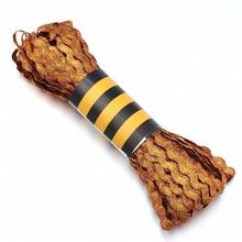 1 Rolle metallisches S-förmiges gewelltes strukturiertes Satinband, Polyester-Spitzenrand, geeignet für DIY-Kleidungszubehör, Nähen von Kleidungsrändern, Halsketten, Taschen, Hutmaterialien, Basteldekorationen, Matrosengürtel, Vorhänge, Patchwork, Hochzeit, Weihnachtsdekorationen - Verschiedenfarbig - View 22