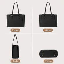 RAINSMORE Bolsas para Laptop de Mujer 15.6 Pulgadas Maletin Portafolios de Piel Bolso Tote Para Trabajo Universidad - Caquí - Ver 9