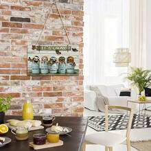 2D Flat Sloth & Butterfly "Carefree" Wooden Wall Art, 12.7x19.99cm, Pre-Drilled Holes For Easy Hanging, Anti-Rust Decor, Perfect Gift For Sloth Lovers - Home & Landscape Accents