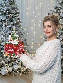 圣诞现金礼盒 - 为朋友、女朋友、妻子、姐妹准备的趣味惊喜现金盒 | 完美的节日派对配件，适合圣诞节 - 彩色 - 查看 5