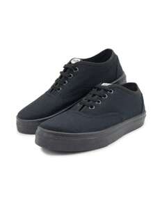Tenis Casual de Caballero en Lona Negra  Un calzado versátil y cómodo, ideal para el uso diario. 22mx-28mx - Negro - Ver 9