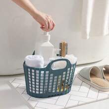 1 Stück faltbarer Schmutzwäsche-Korb, tragbarer Kunststoff-Badezimmer-Korb, Wäschekorb, Schmutzwäsche-Eimer, Aufbewahrungskorb für Snacks, Spielzeug, Kleidung