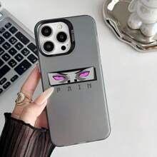 Funda de Teléfono N-Narutos-Eyes-Art IMD Color Plata para 16 15 14 13 12 Pro Max Plus - Negro - Ver 2