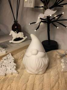 1 set Moule en silicone en forme de Père Noël pour boîte de rangement. Moule DIY créatif pour bougies, tasses, plâtre, décorations de Noël pour la maison, ornements en résine époxy, fabrication d'artisanat avec motif de Père Noël barbu