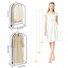 Youyijia 4 Pack Garment Bags With Zip, For Wardrobe, Suit Bags - 2pc 40in 2pc 60in - View 3
