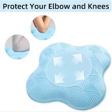 1pcsYoga Knee Pads. Yoga Knee Cushion Thick Exercise Pads For Knees Elbows Wrist Hands Head Foam Pilates Kneeling Pad - Baby Blue - View 5