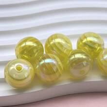 10pcs/20pcs/50pcs/100pcs/200pcs Minimalist Cute Acrylic 8mm/10mm/12mm/16mm Optical Rainbow Lollipop Round Beads, Random Color Mix For DIY Craft Necklace Pendant - Lollipop Series - View 35