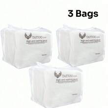 Professional Tattoo Makeup Remover Wipes: SPA-Grade Quality, Hygienic & Soft, Effectively Removes Tattoo Ink And Makeup - Suitable For Salon And Home Use. - White - View 10