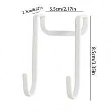 2 Stücke bohrlochfreie, schadensfreie Aufhängehaken, Schrankreglerhaken, Kleiderschranktürhaken, ohne Bohren erforderlich